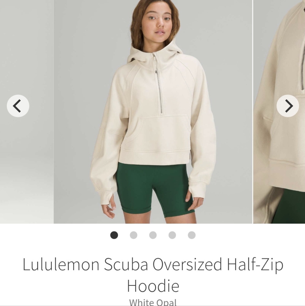 Lululemon scuba oversized half zip